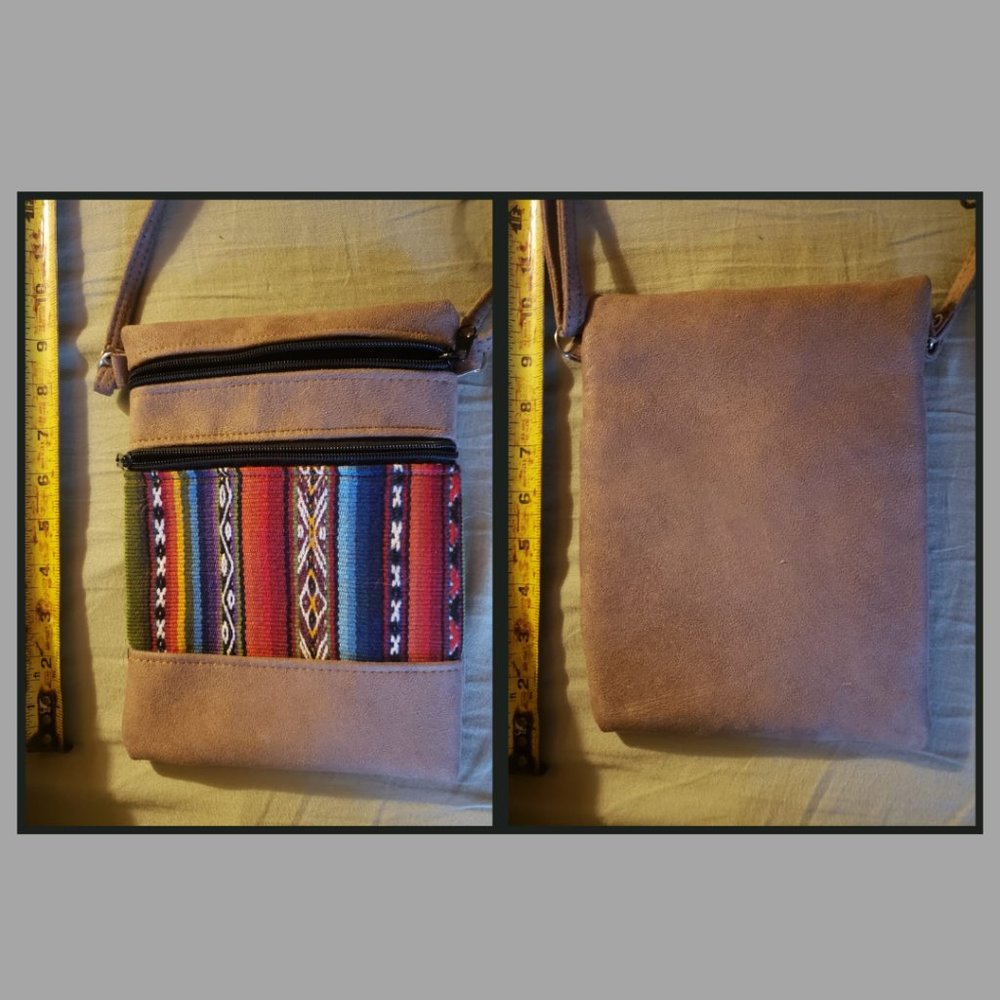 Brown Sling bag (suede leather)